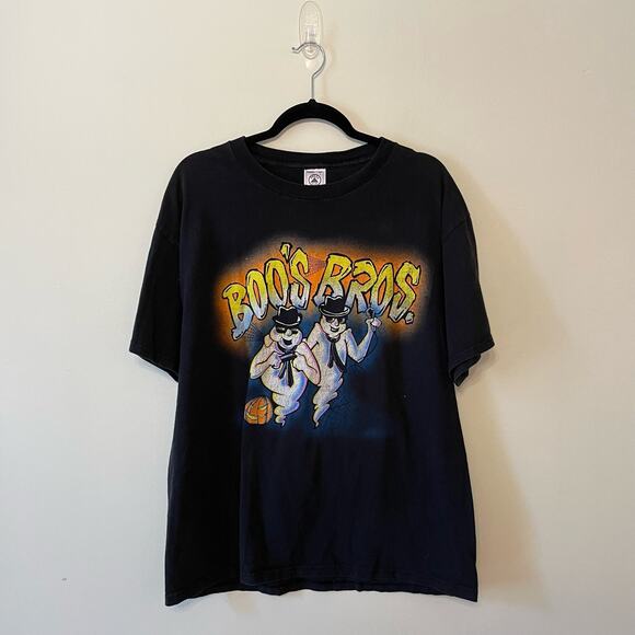 Vintage Delta L Boo’s Bros. 1996 ghost pumpkin cotton black The Blues Brothers